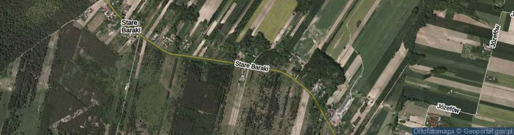 Zdjęcie satelitarne Stare Baraki ul.